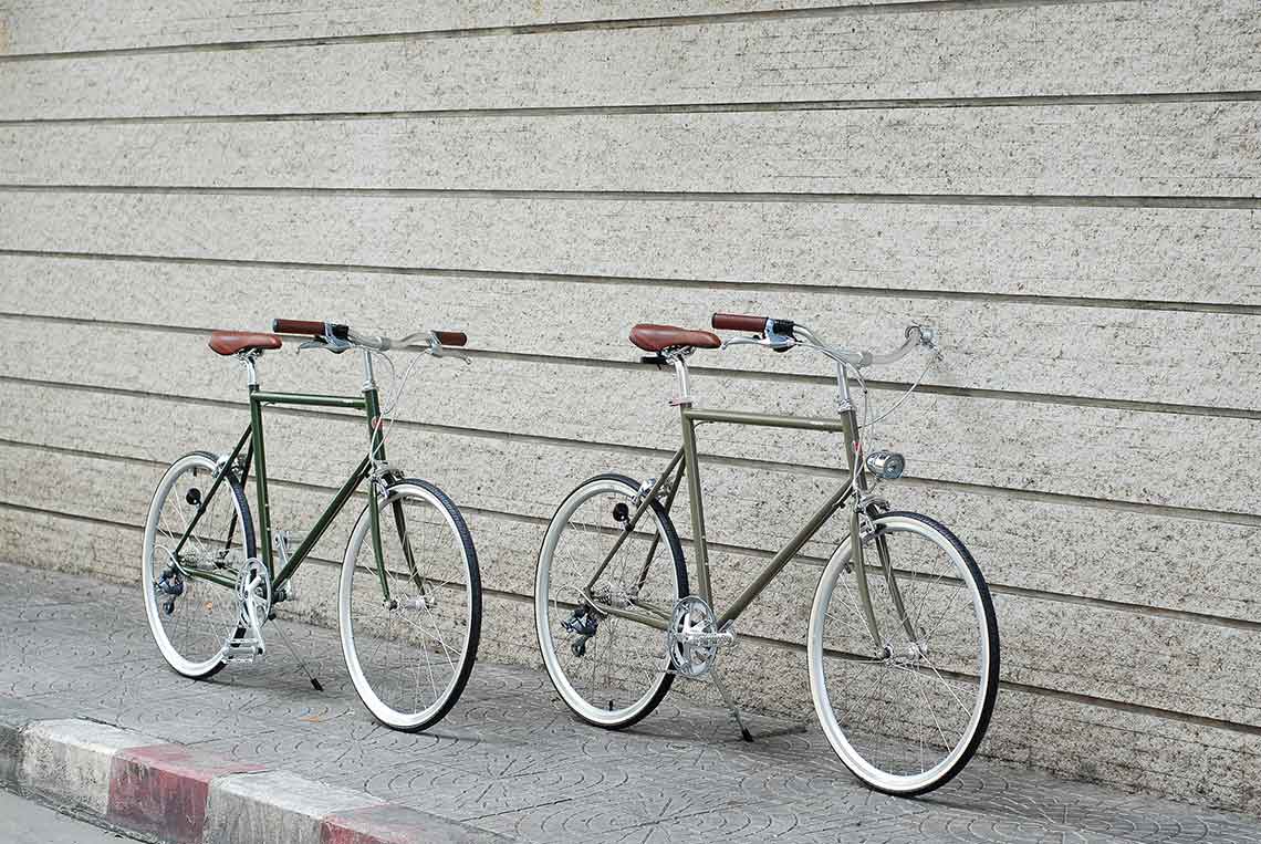 แฮนด์จักรยาน 2 แบบสำหรับรถประเภท comfort bike เช่น tokyobike