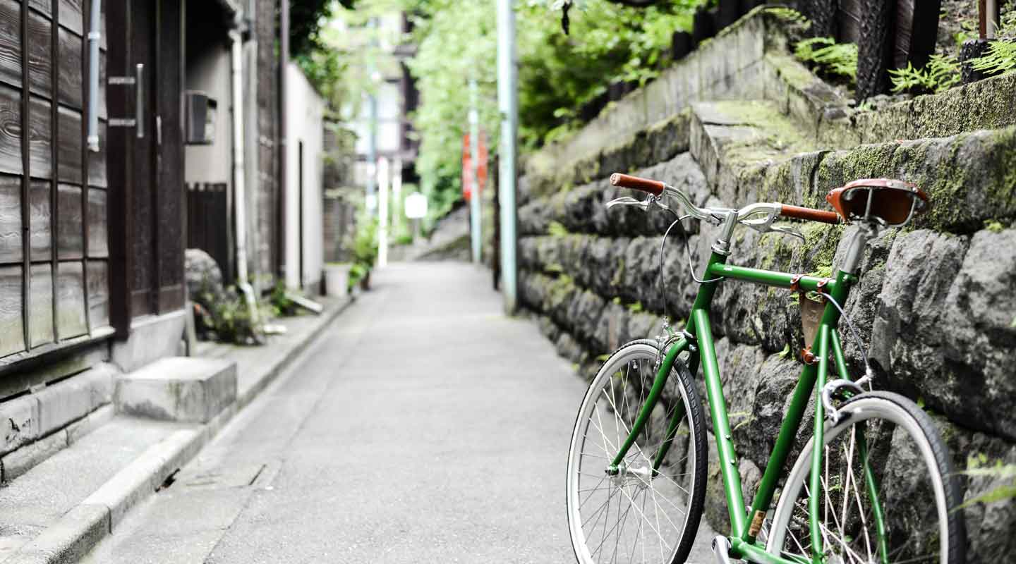 ขี่จักรยานในเมืองโตเกียว จักรยานสำหรับเช่า