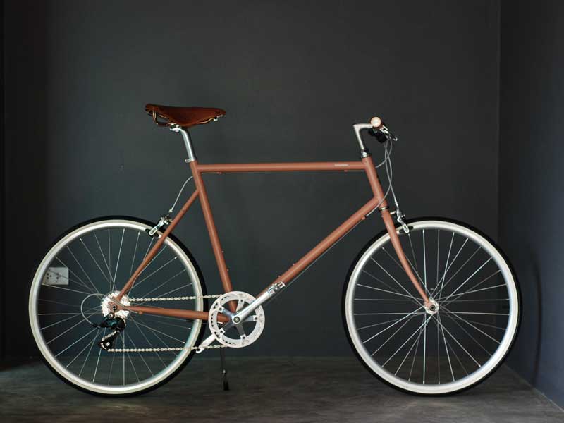 จักรยานแต่ง สวยๆ tokyobike 26 new color Beige red with special custom Brooks