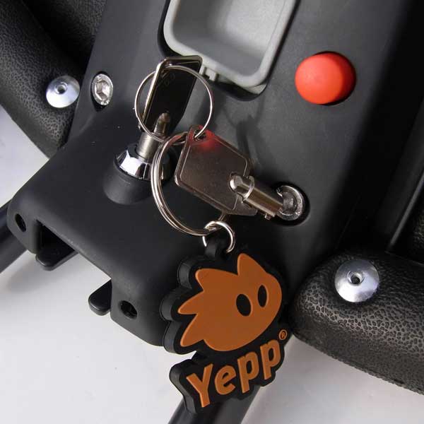 ที่นั่งเด็กติดจักรยาน Yepp มีที่ lock กันขโมย